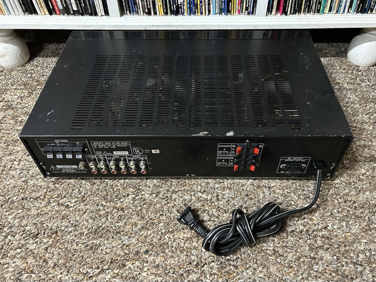 Sony STR-AV220 FM Stereo/FM-AM Receiver Audio/Video Control Center