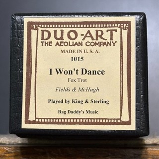 "I WON'T DANCE" Brand New Duo Art recut unplayed
