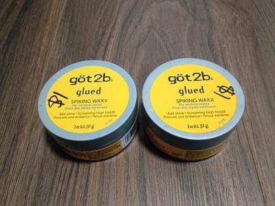 Got2b Glued Spiking Wax 2oz  - Lot of 2 -  Strong Hold Hair Styling Product