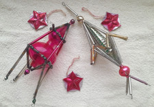 Anno nuovo. Decorazioni per albero di Natale. RAZZI SPAZIALI. STELLE. Set. URSS vintage