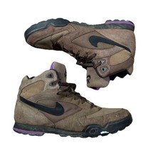 Vintage Nike Mens Hiking Boots Size 10.5 US Brown Purple 90s ACG