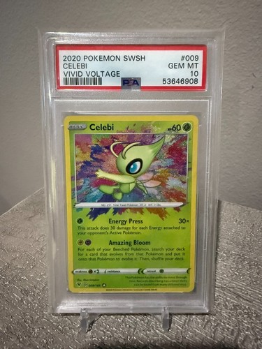 Pokemon TCG Celebi 009/185 Amazing Rare - Vivid Voltage