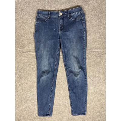 White House Black Market The Jegging Womens 6 Mid Rise Dark Wash Stretch Denim