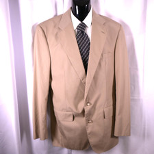 Jos. A. Bank Men's Beige Blazer Approx 42L Two Button Sport Coat