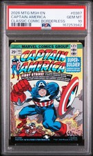 2026 MTG MARVEL SUPER HEROES #0387 CAPTAIN AMERICA, SUPER-SOLDIER PSA 10