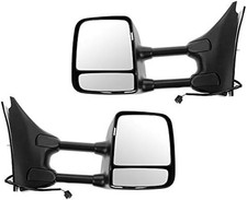 Door Towing Mirror Set of 2 Manual-Telescoping for 2005-2018 Nissan Frontier