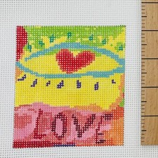 Birds of a Feather Handpainted Needlepoint Canvas 13 ct Love at First Sight