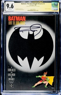 BATMAN DARK KNIGHT RETURNS #3 (1986 ) CGC  9.6 - SIGNED FRANK MILLER FIRST PRINT