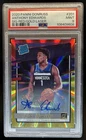 2020-21 Donruss Anthony Edwards Rookie Holo Red and Gold Laser Auto #201 PSA 9