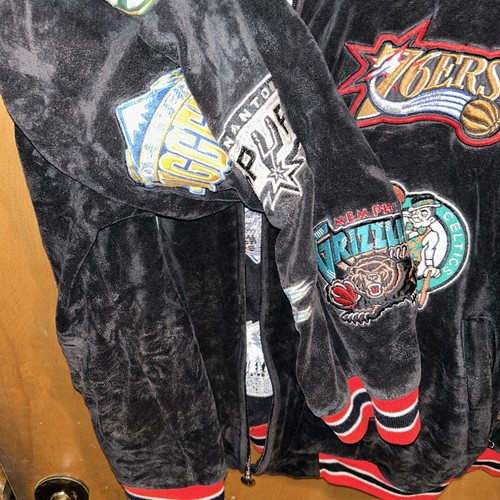 Vintage NBA Team Patches Unique Sports Generation Jacket (Size: XXL) - Picture 8 of 16