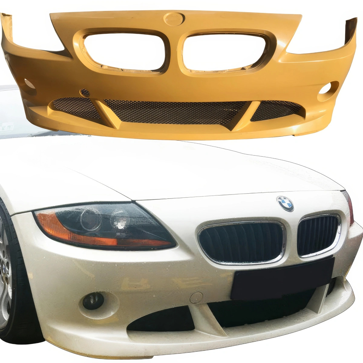  Z4E85 HAMANN製フロントエアロバンパー加工済み ModeloDrive FRP AERO Front Bumper (E85 E86) for Z4 BMW 03-08
