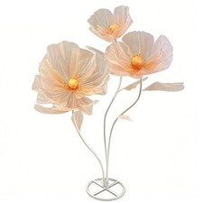 3 Set 5.6 Ft Giant Artificial Silk Flowers with Stems Stands, Perfect for8542