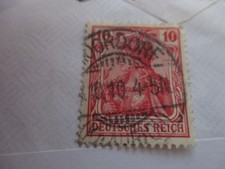 RARE EVENT GERMAN DEUTSCHES REICH RED STAMP 10 pf WITH MOORDORF 10-10-45 CANCEL