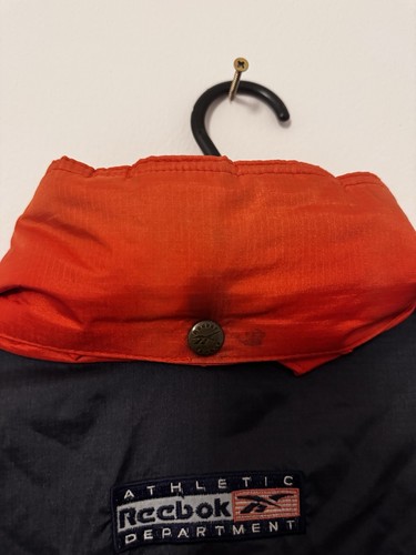 Reebok Vintage Padded Jacket Coat Men’s M Winter Navy Blue Red 90s Retro - Picture 11 of 12