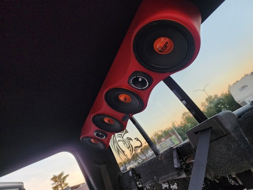 Universal 38” Sound Bar Pod 4x 6.5" Midrange & 2x Tweeter (wood and fabric ) - Picture 14 of 22