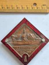 Historische K&uuml;hlerplakette Emailleplakette  Motorsportclub Canstatt 1929