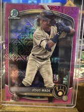 2025 Bowman Chrome - Prospects Jesus Made #BCP-245 Pink Mojo Refractor /199 (RC)