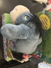 Vintage Disney Eeyore Plush Animated Talking Works With Box Clean