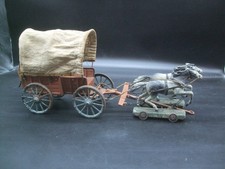 Elastolin Wild West Planwagen, Kutsche aus der 7,50 cm Serie