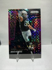 2025 PANINI PRIZM FIREWORKS 11 BROCK BOWERS PURPLE POWER 4/49 Las Vegas Raiders