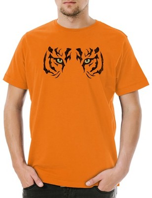 Tiger Eyes Herren T-Shirt S Angebot Augen Eye Auge Tattoo Staring Tigerauge