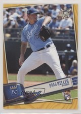 2019 Topps Big League Gold Brad Keller #1 Rookie RC 5ta