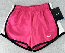 Nike Girls Hot Pink Running Shorts Size 6X Dri-Fit Stay Cool Embroiled Logo NEW