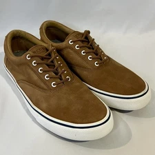Sperry Top-Sider Striper II CVO Sneakers Brown Leather US Mens Size 11.5