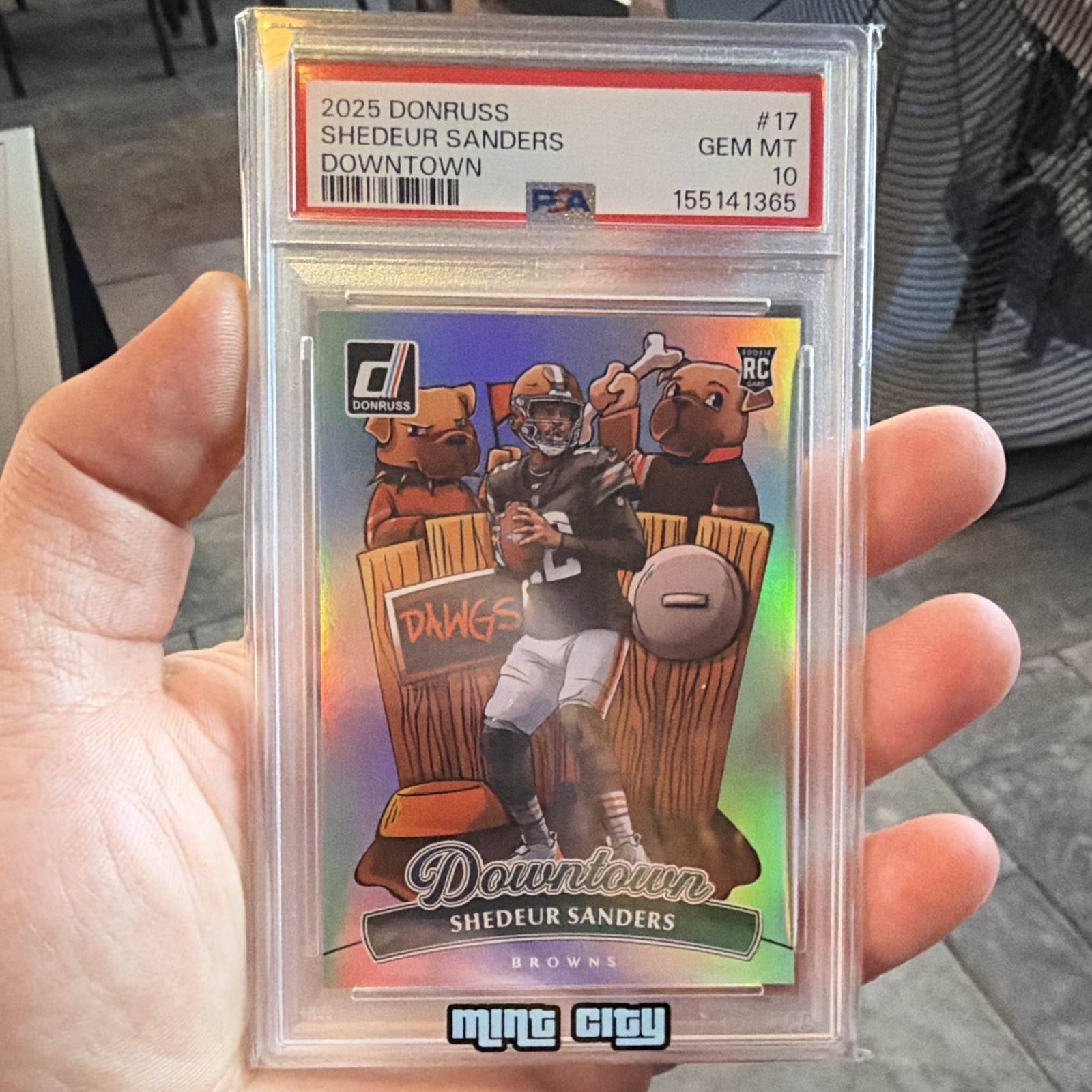 Shedeur Sanders Panini Donruss Downtown #17 Base