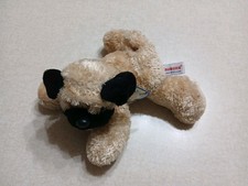 Juguete de peluche Aurora Flopsies cachorro perro pug marrón 8"