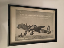 Short Stirling heavy bomber-1942 WW2 A4 framed original advert