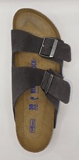 Birkenstock Arizona Bs Leather Suede Velvet Gray Color Soft Footbed Narrow