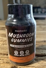 Maxmedix Mushroom Gummies 10 Mushroom Blend 90 Count NEW