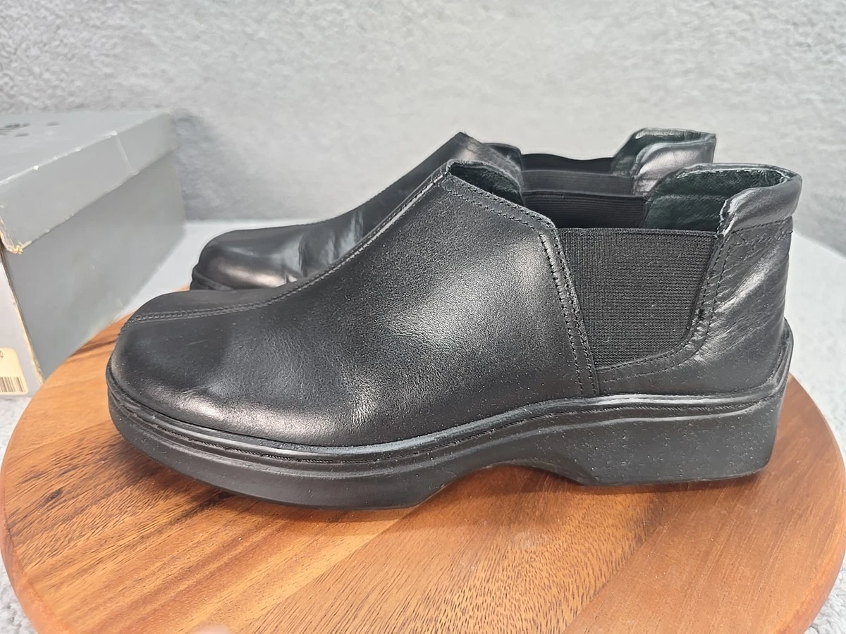 Robert Wayne 9.5 Shale Black Leather Loafers Shoes Slip-On Black Leather Upper Robert Wayne Footwear Casual Shoes for  main image 4