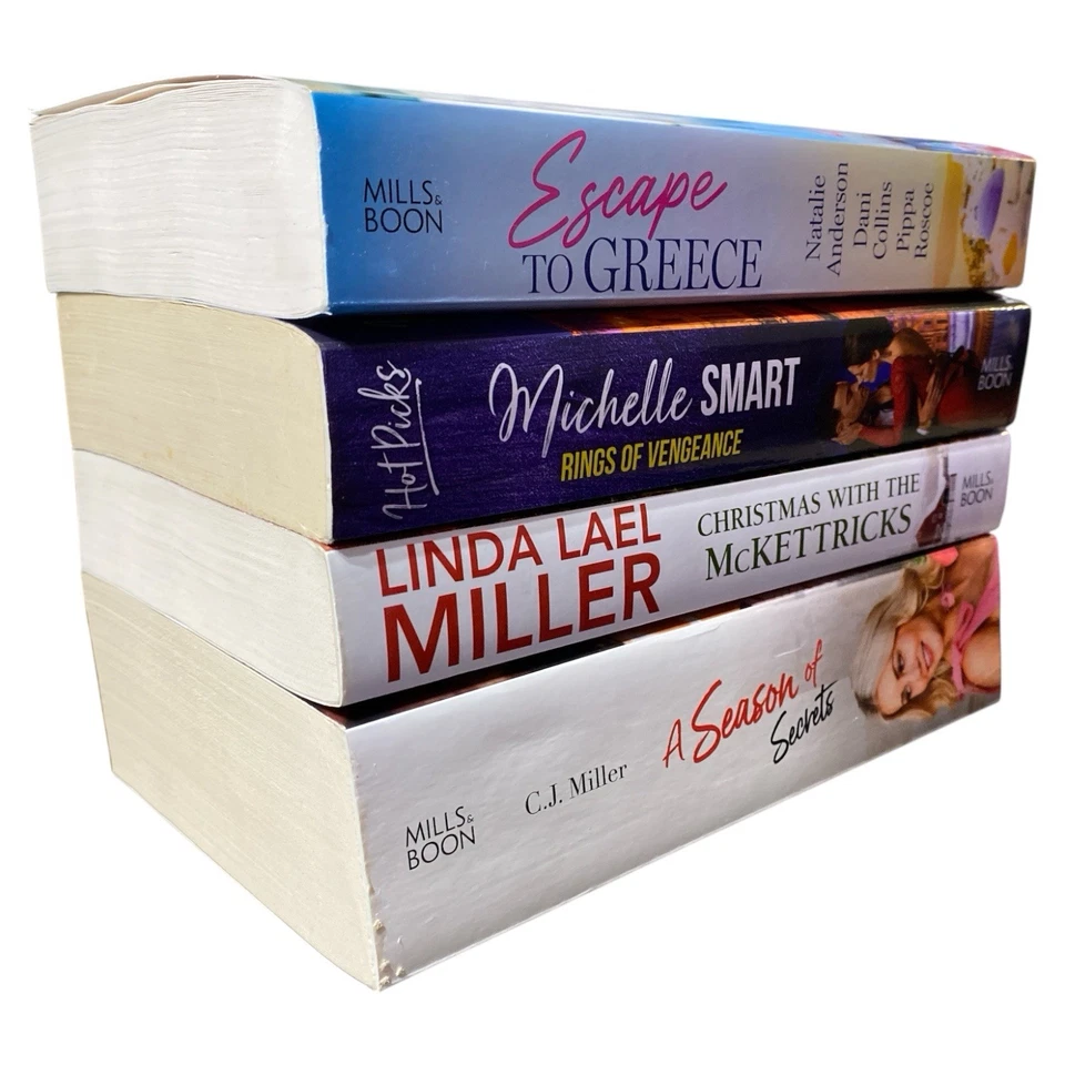 Lote de libros inteligentes Escape To Greece novela 3 en 1 romance Linda Lael Miller Michelle Foto 2 de 4