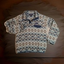Patagonia Aztec Synchilla Snap T Fleece Pullover Tribal Timber Twist Women's S