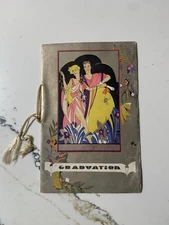 Vintage Class Of 1929 Ceremony Book With Autographs And Classmates! Graduation