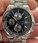 Vintage Men's Seiko Chronograph Quartz 39mm Working ￼
