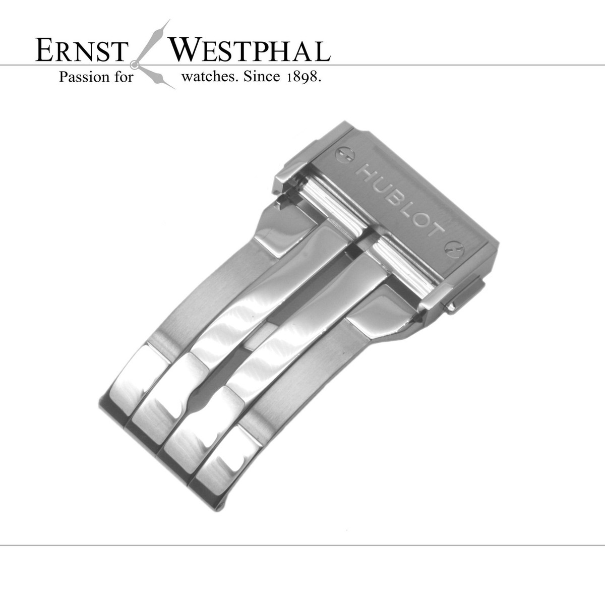 HUBLOT genuine steel deployment clasp für rubber straps for Big