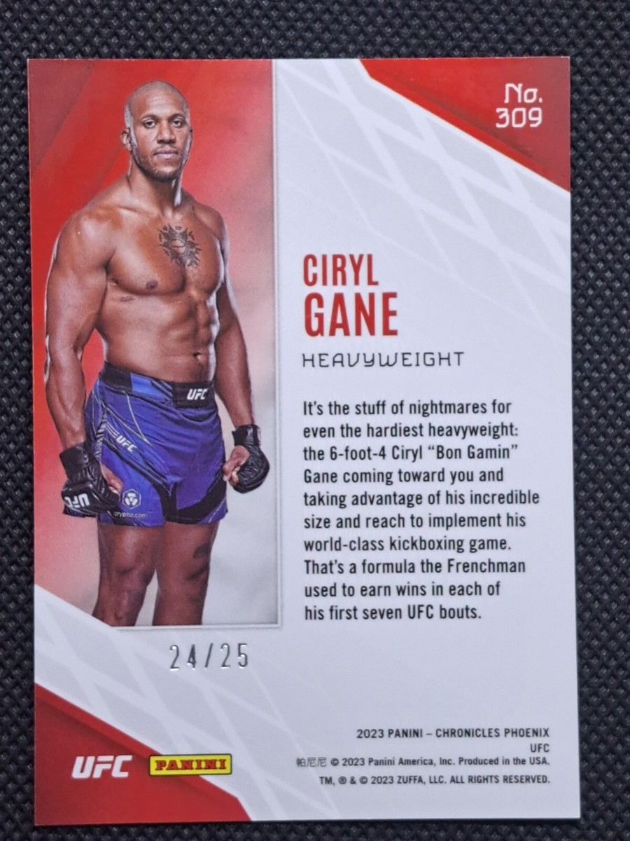 2023 Chronicles UFC Phoenix Cracked Ice #309 Ciryl Gane 24/25