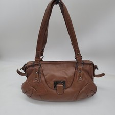 L CREDI BORSA A TRACOLLA VERA PELLE donna ITALIA marrone cammello