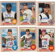 2017 Heritage Minors Real One Autograph Auto #JH Jacob Heyward Giants