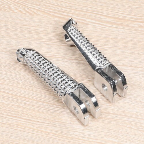 Chrome Front Foot Peg Rest Footrest Pedal For Yamaha YZF R1 R3 R6 FZ07 FZ09/FZ6 - Picture 4 of 12