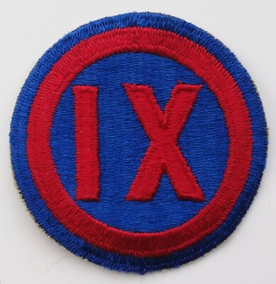 US ARMY PATCH 9th IX Corps Full Colour Class A Uniform Badge United ...