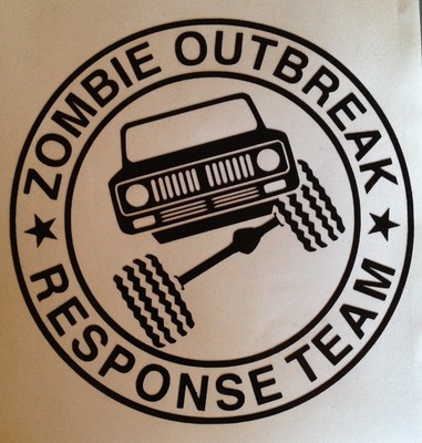 Zombie Outbreak Response Unit - International Scout - Vinyl sticker / decal
