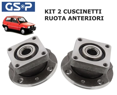 GSP KIT 2 CUSCINETTI MOZZO RUOTE ANTERIORI PANDA 141A 4X4 4X2 / Y10 DAL 86 AL 2003