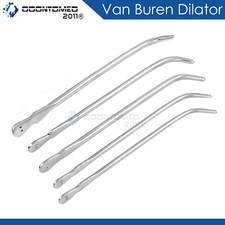 1 Juego de Instrumentos Quirúrgicos de Obstetricia/Ginecología Van Buren Sound, 5 Piezas