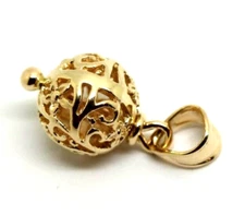Kaedesigns New Genuine 9ct Yellow Gold 10mm Filigree Ball Pendant