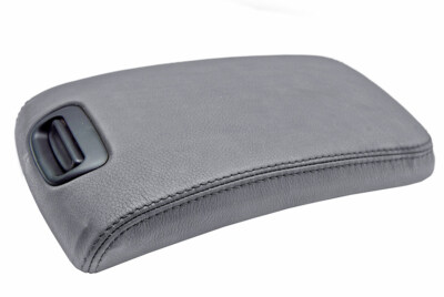 Console Lid Armrest Cover Leather for Nissan Maxima 2000-2003 Gray