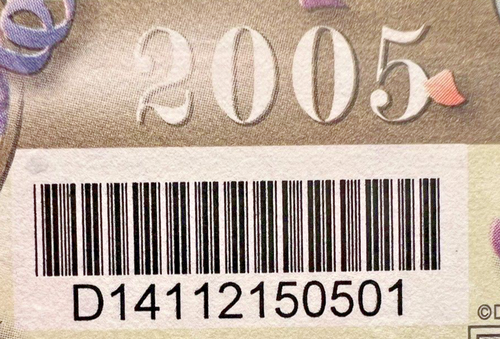 2005 $1 DUMBO DISNEY DOLLAR Bar Code PMG 66 Gem Uncir D World Serial D1411215 7E - Picture 6 of 6